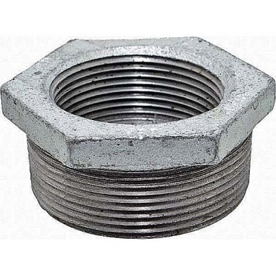 XG-H16 1 1/4" x 1/8" Galvanized Hex Bushing