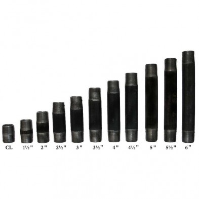 XL-140 Set, 3/4" Black Nipples, (CL-6)