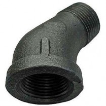 XL-E60 1/4" Black 45 Street Elbow