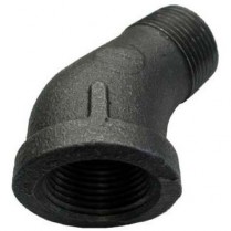 XL-E63 3/4" Black 45 Street Elbow