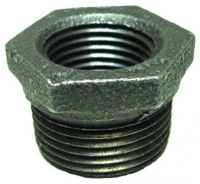 XL-H19 1 1/4" x 1/2" Black Hex Bushing