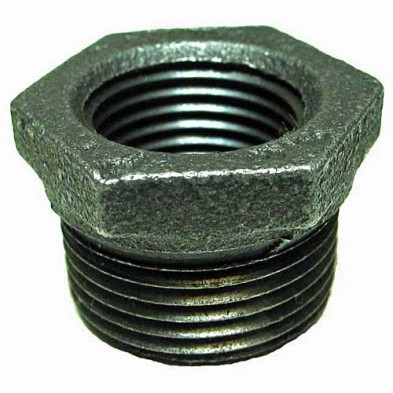XL-H29 2" x 1/4" Black Hex Bushing