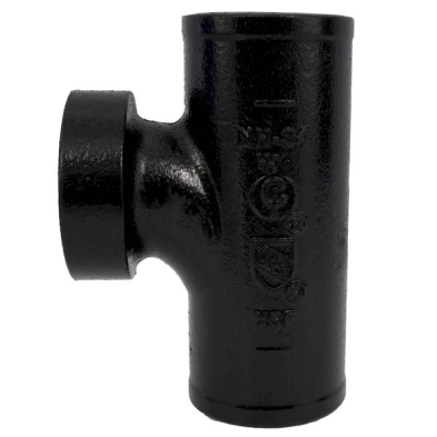 XN-427 2" x 1 1/2" No Hub Sanitary Tapped Tee