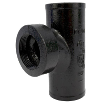 XN-431 3" x 2" No Hub Sanitary Tapped Tee