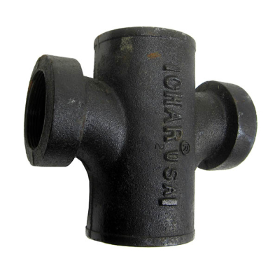 XN-452 4" x 2" No Hub Sanitary Tapped Cross