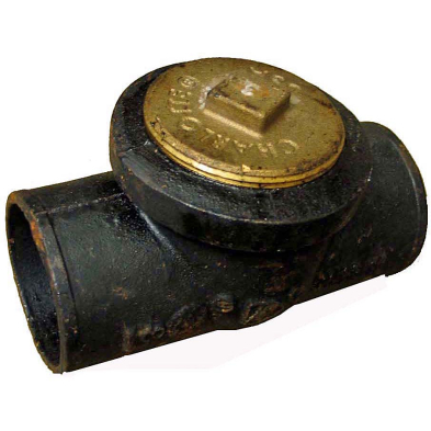 XN-469 4" IPS Tap No Hub Test Tee with Southern Raised Head Brass P