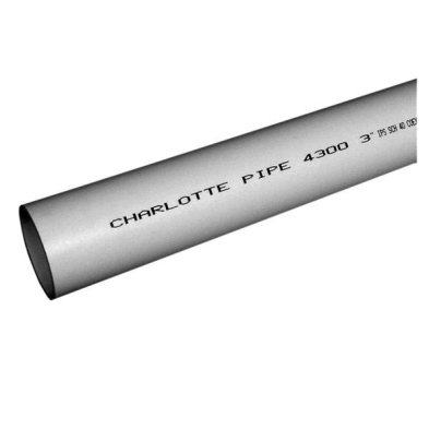 XP-P03 3" x 10' PVC DWV Pipe