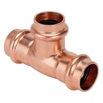 XV-T006 Copper Press Tee, P x P x P, 1-1/2" x 1-1/2" x 1-1/2"