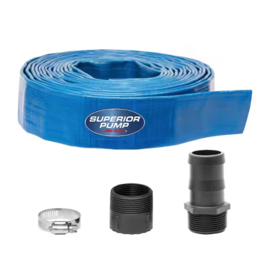 YA-SP1 1-1/2 in. x 25 ft. Lay-Flat Discharge Hose Kit
