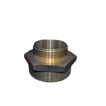ZF-325 3" x 2.5" F x M Brass NPTxNYFD Hex Nipple Adaptor