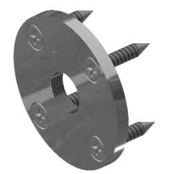 00003211-Z Dampener Mount Plate w. Scrws-Zinc