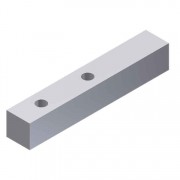 0105.00107 Concealed Floor Guide Block-Wht Delrin