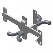 0225.00043 Latch Swing T Handle (door 1-3/4" to 2-5/8")-Zinc