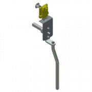 1028.00340 Cremone Bolt KEY LOCK / KNOB pkg. w/ Aux. Handle-Zinc