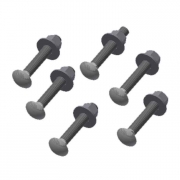  (6 ea.) 1/2" Carriage Bolt w. FW, LW, & Nut