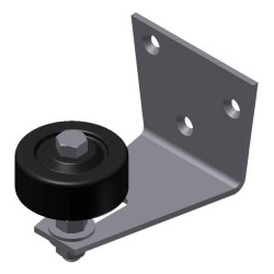  Stay Roller, Wall Mount Black Wheel
