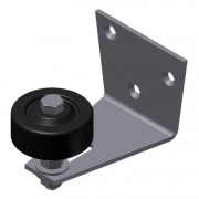  Stay Roller, Wall Mount Black Wheel