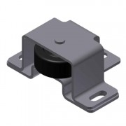  Stay Roller, Floor Mount Blk Wheel