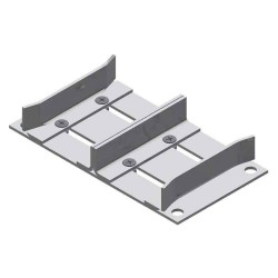 173-4 Adjustable By-Passing Floor Guide-Zinc