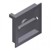  2001 2"x2" Flush Cup Thumb Turn-US26D [Indicate Door Thickness]