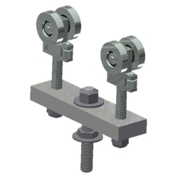 25-TB442 Tandem Truck Assy, BB 1" Pend. 2,500lb Cap-Zinc