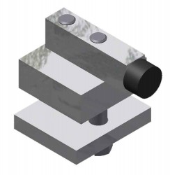  Concealed Track Stop for #25 Track