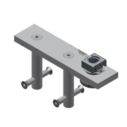 25B442SWTK-WD Keeper, Swivel, & Top Plate [Wood Door]-Zinc