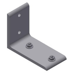 2AX22 Double Sidewall Bracket-Alum. SCW