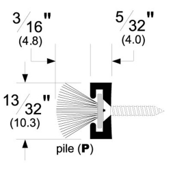  Meeting Stile Brush Weatherstripping