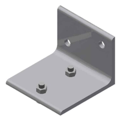 4.4AX22 Double Sidewall Bracket-Alum. SCW