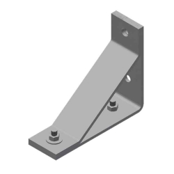 4.4X33 Triple Sidewall Bracket-Ptd. Alum. SCW
