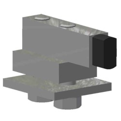  5.00 Concealed Track Stop for #5 Track