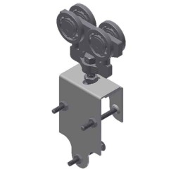 5B-2615H 4 Wheel Hanger, 1-1/2"to 2-1/4"-Ptd.