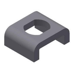 5B442K KEEPER: two wheel trolley swivel-Zinc