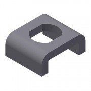 5B442K KEEPER: two wheel trolley swivel-Zinc