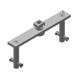 5B442SWTK-CH Center Hung Pivot: Keeper, Swivel & Top Plate-Zinc