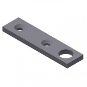 5B442T TOP PLATE: two wheel trolley swivel-Zinc