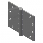  5" x 6" Full Mortise Butt Hinge, Ball Bearing