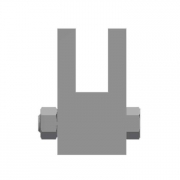 736-T Heavy Duty Cont. Bottom Guide Track x 8'-6"-HDG