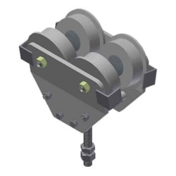 CR-1T 1 Ton I-Beam Trolley (2,000lbs Cap) [Beam Size]-USP