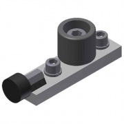 CR315-22R Top Guide Roller and Stop-Black SCW