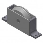 CR5 5" Bottom Roller Assy (750lb Cap) w/ S.S. Wheel