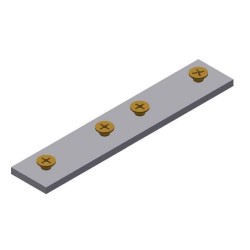 CRC75SP Splice Plate w/ #8x1/4 Flat Head Screws-Alum.
