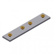 CRC75SP Splice Plate w/ #8x1/4 Flat Head Screws-Alum.