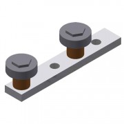 CRS222-Z Concealed Stay Roller, 2 Wheel-Zinc