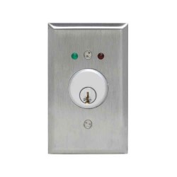 KS830BBL Momentary Keyswitch w/ 2-3/4 x 4-1/2 Face Plate (No Cylinder