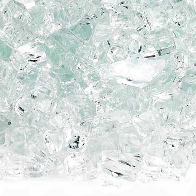 AFFCLR10J NLA---1/4" Clear, 10 lb. Jar Fire Glass