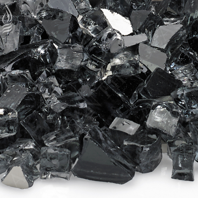 AFFGRYRF1210J 1/2" Gray Reflective, 10 lb. Jar Fire Glass