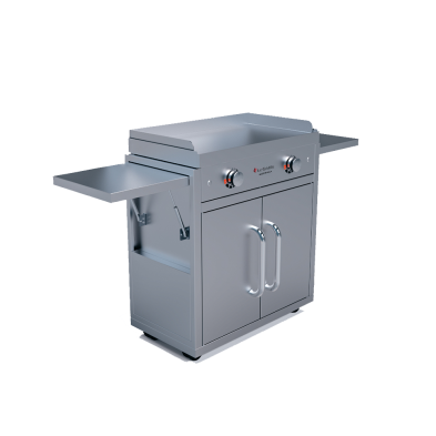 GEE75 CK Le Griddle - Dual Burner Griddle wtih Cart - Electric