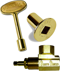 VADP BLUE FLAME DANTE VALVE ANGLE POLSH BRASS